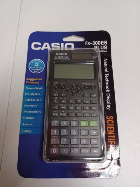 Casio FX-300ES Plus 2nd Edition Scientific Calculator New Factory Sealed