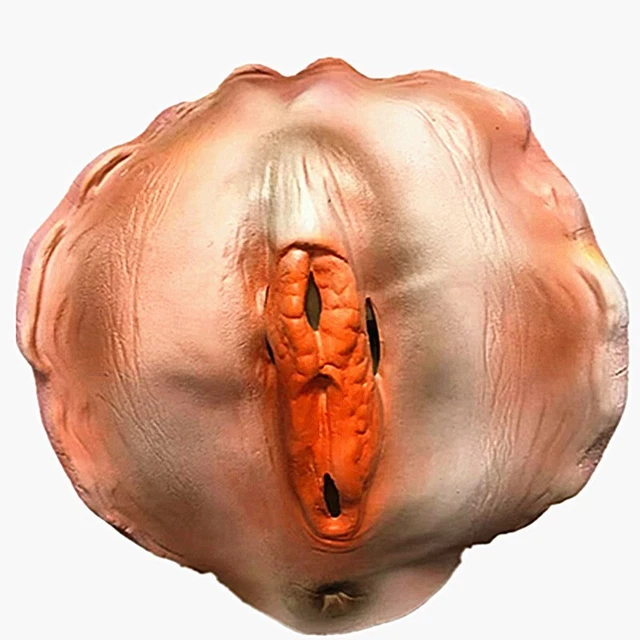 Seafood Shell Head Cover for Men and Women's Fun Props Halloween Latex Mask