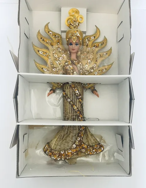 Goddess of the Sun Barbie Doll Bob Mackie 1995 Mattel 14056 Display Stand