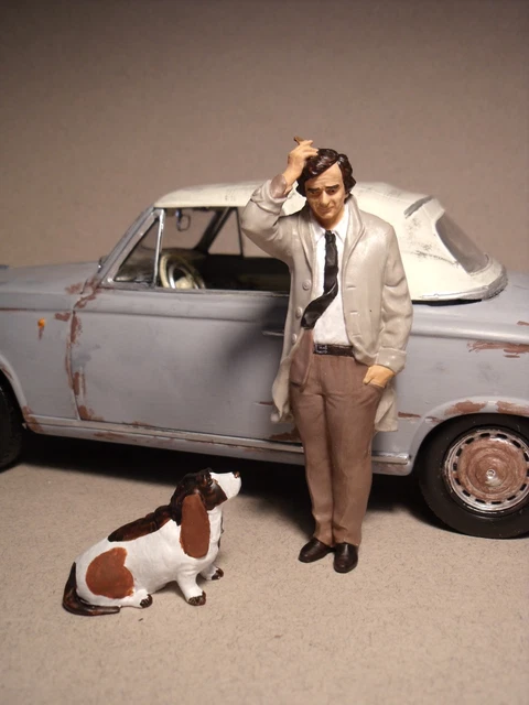 FIGURINE 1/18 LOUIS DE FUNES GENDARME VROOM A PEINDRE FOR NOREV SOLIDO