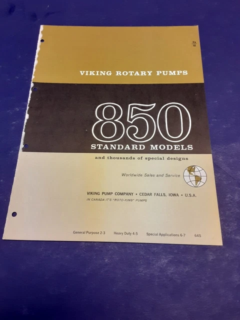VIKING Pump Co. 1963 Catalog IDEX Corporation, Asbestos History