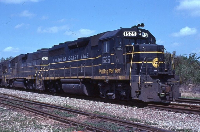 ORIGINAL '77 RAILROAD SLIDE SCL SEABOARD COAST LINE 1525 Sanford FLORIDA AIR CSX