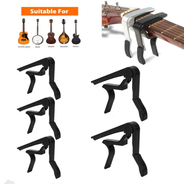 Guitar Capo Trigger Clamps For Acoustic Electric Classical Guitars UK