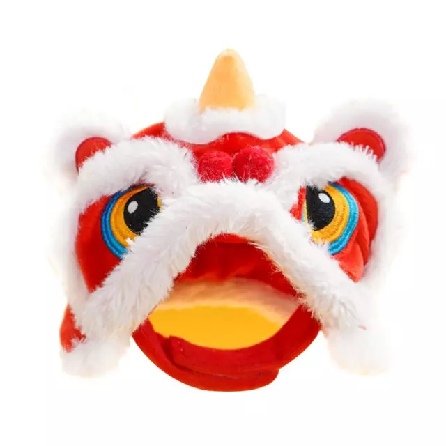 Spring Festival Dog Costume Lion Dance Chinese New Years Role Play Puppy Ha C8E2