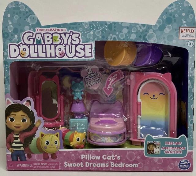 NEW NETFLIX GABBY’S Dollhouse Pillow Cat’s Sweet Dreams Bedroom
