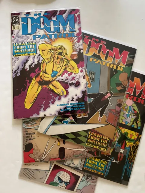 DOOM PATROL lot of 5 vintage comics - #19-23  - Grant Morrison KEY