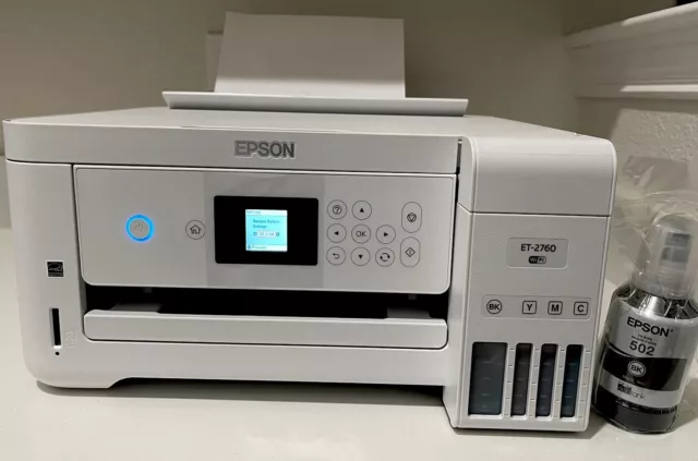 Epson EcoTank ET-2760 Supertank Color Inkjet All-in-One Printer - White