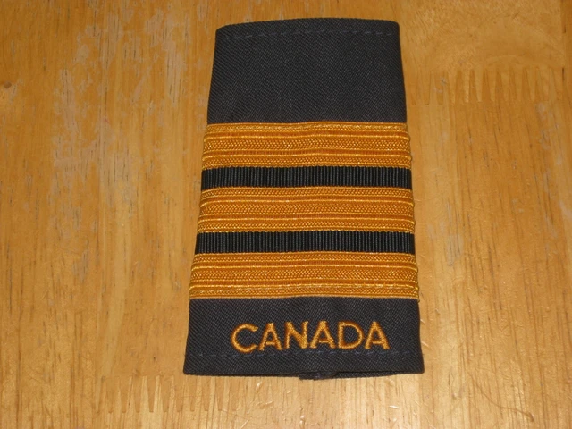 EPAULETTE ROYAL CANADIAN Air Force RCAF Title rank badge Lieutenant ...