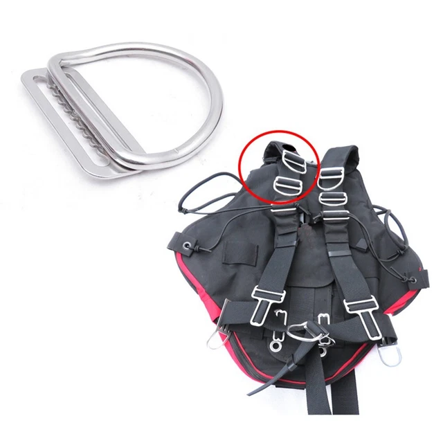 Set Di 12 Fibbie Ad Anello A D In Acciaio Inox - Per Cinture Standard Da 5 Cm, Ideali Per Immersioni E Attività Outdoor