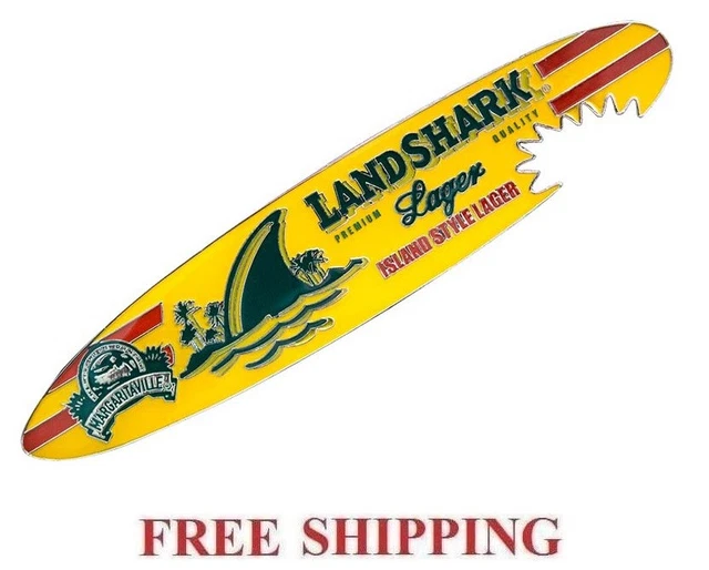 LANDSHARK LAGER SHARKBITE SURFBOARD BEER BOTTLE OPENER w/ MAGNET NEW