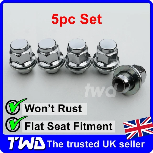 TWD Chrome Alloy Wheel Nuts For Mitsubishi L200 – M12x1.5 Lug Bolts (24-Pack, Japan Made)