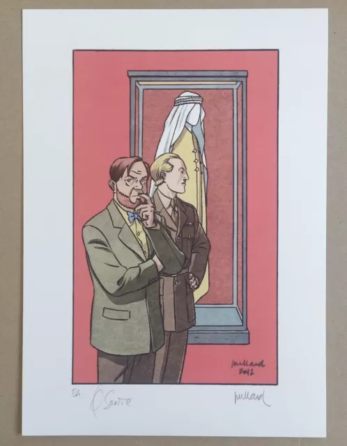 Ex-libris Blake et Mortimer - Le Serment des cinq Lords - Juillard - Signé EA