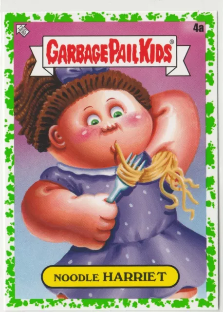 2021 Topps Garbage Pail Kids Food Fight Noodle Harriet 4a GPK sticker Green