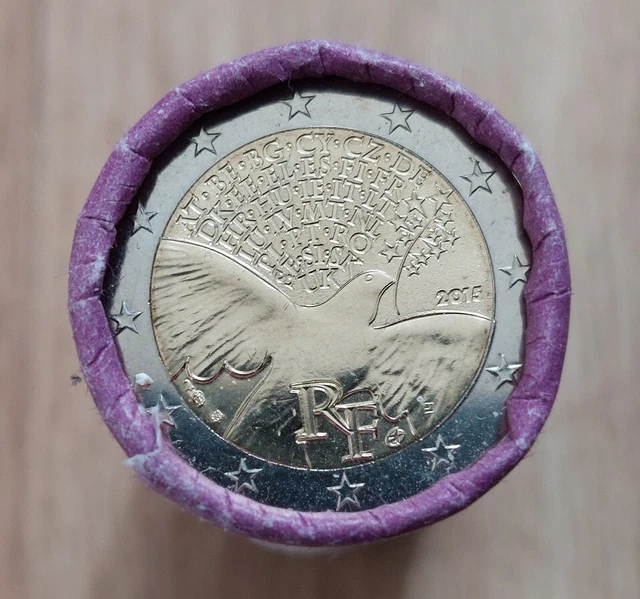 2 euro 1 roll France Frankreich 2015  Security in Europe
