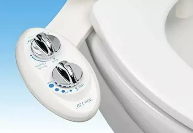 Luxe Bidet Neo 120 - Self Cleaning Nozzle - Fresh Water Non-Electric Mechanic...