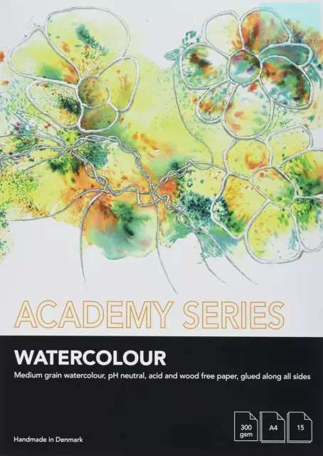 Academy Series Watercolour Paper A4 300gsm 15 Sheets