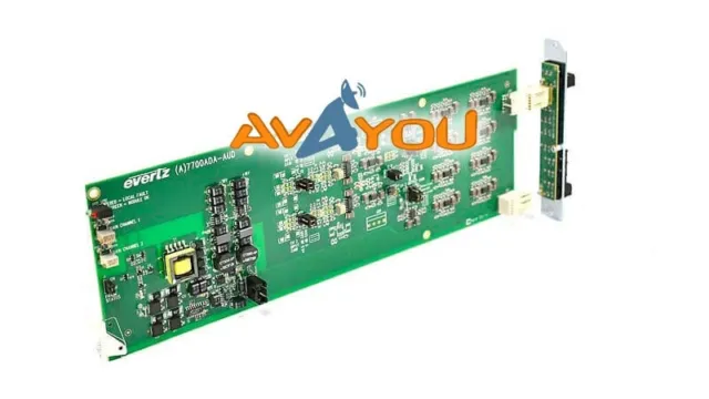 Evertz 7700ADA-AUD Balanced Analog Audio Distribution Amplifier + 3RU backplane