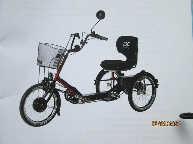 Front Dreirad Für Erwachsene Mit Elektroantrieb Gebraucht DREIRAD FÜR ERWACHSENE mit Elektroantrieb DISCO MEDI P 20. Neuw. mit