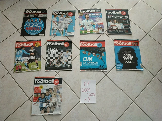 Special Olympique de Marseille/OM 2001-2003-lot 13 magazines FRANCE