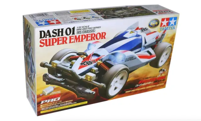 Tamiya Auto MINI 4WD Dash 01  Super Emperor  MS CHASSIS - PRO SERIES 1/32  18632