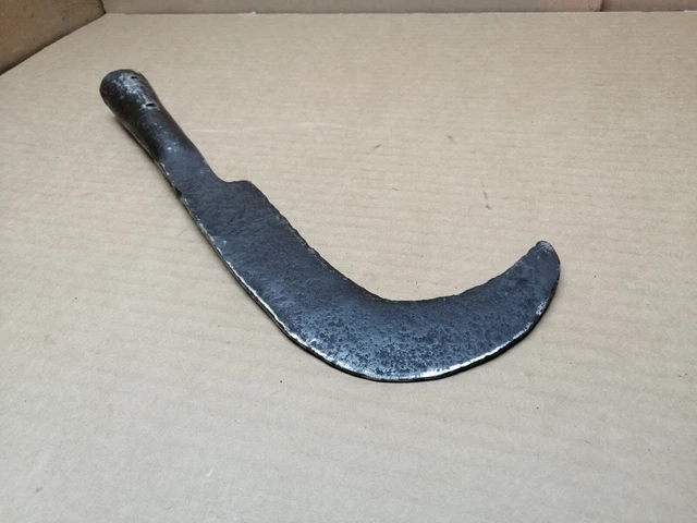 Vintage Antique Hand Forged Scythe Farming Tool Garden Tool Wrought Iron.