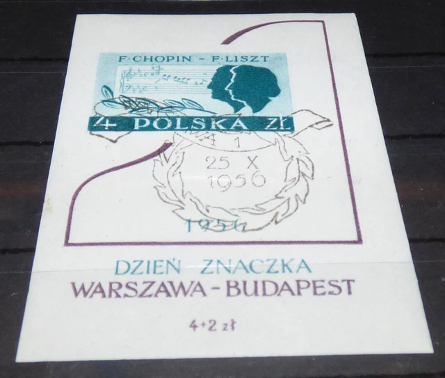 Briefmarken Polen: "Frederic Chopin" (1956) Block