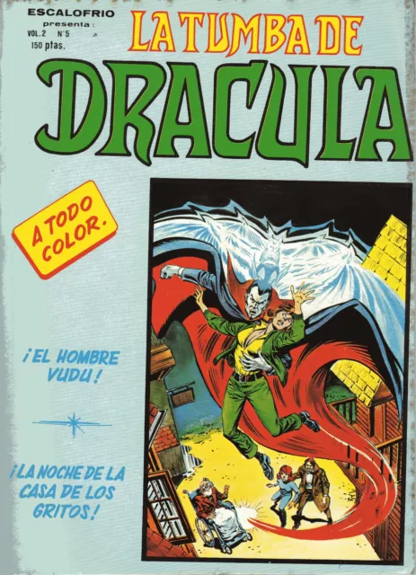 COMIC LA TUMBA DE DRACULA vol 2 nº5 ed VERTICE 1981/MARVEL 1973