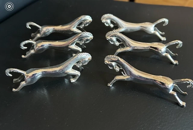 Porte-couteaux En Métal Argenté - Forme Fer à Cheval - Vintage - Bon état