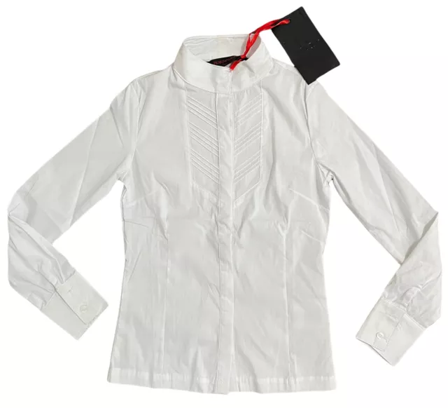 Horseware Ireland Competition Top Long Sleeve Button Down Shirt White Size 7/8