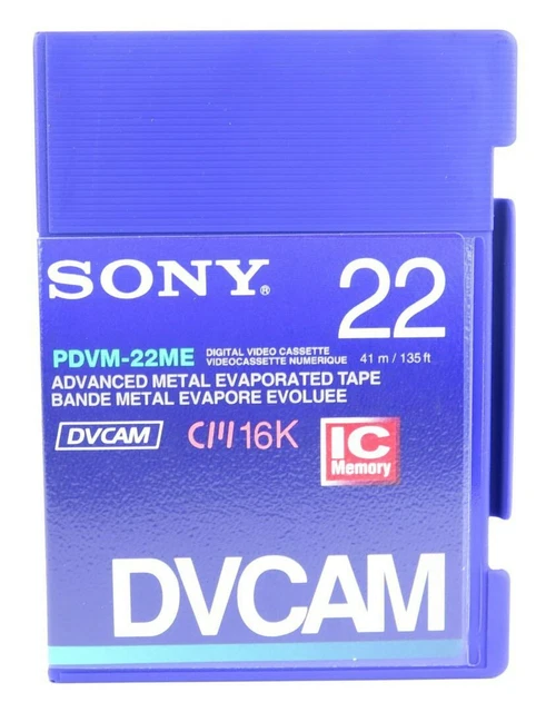 Lot de 10 Cassettes Vidéo Sony DVCAM Métal PDVM-40N Neuves d'ancien stock