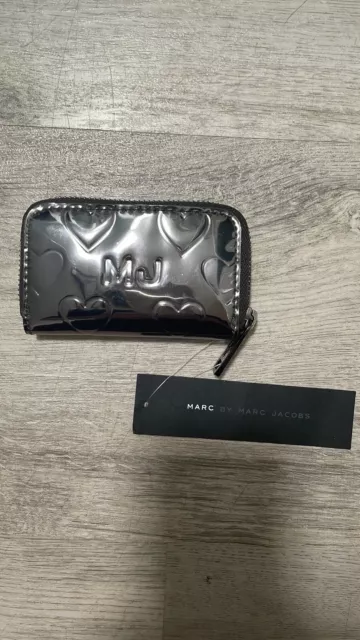 Mj Marc Jacobs Puffy Heart Zip Around Coin Clutch Wallet