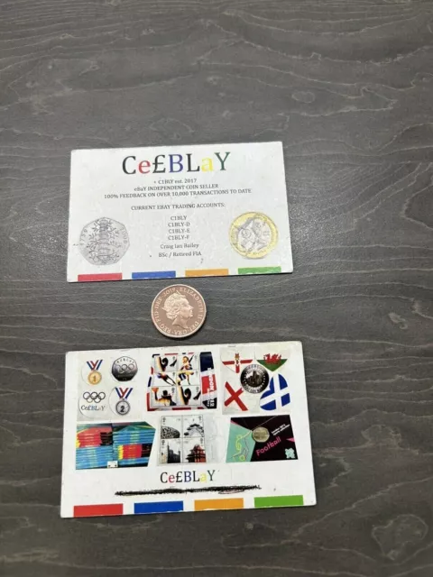 UNC PROOF 2019 1p ROYAL COAT OF ARMS SHIELD COIN FROM ROYAL MINT ANNUAL SET