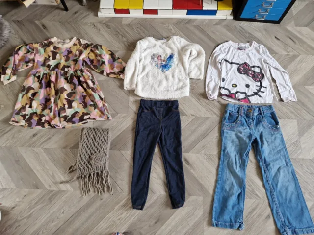 Pacchetto di vestiti autunno/inverno per ragazze congelati Hello Kitty età 6-7 anni dopo, H&M