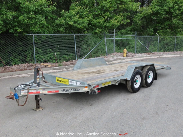 2018 Felling FT-12 IT-I-G 18' Tilt Deck Utility Trailer T/A bidadoo -Repair