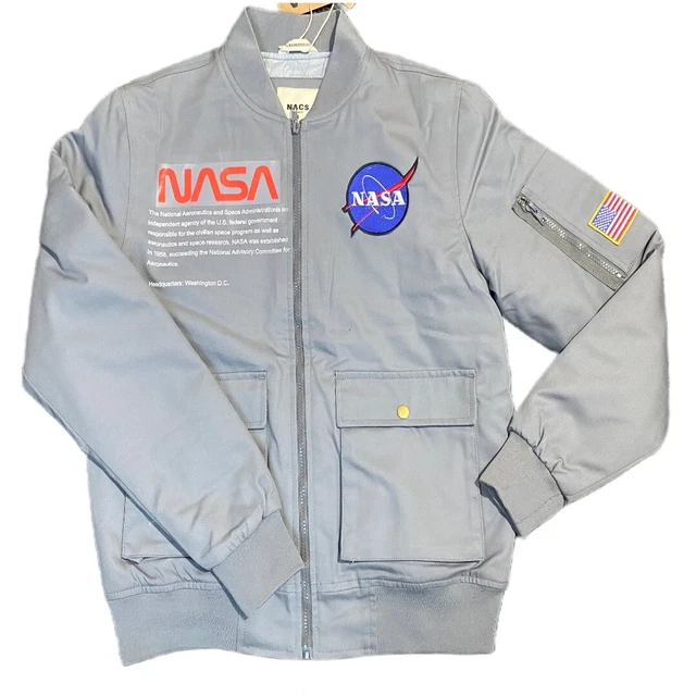 Bomber Jacket US NASA Flight Air Force Army SlimFit Windbreaker Biker Track MEDM