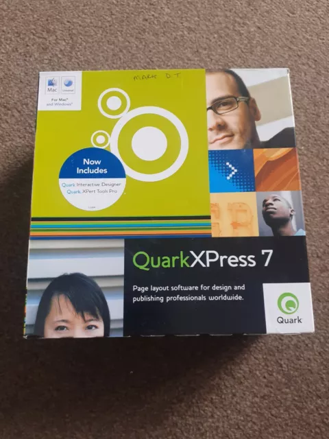 Quarkxpress 7 für Mac Windows Software Discs Tools Pro Interaktiver Designer