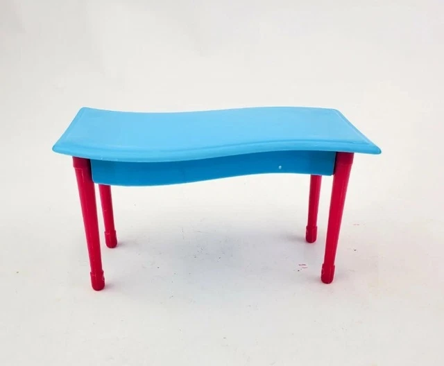Mattel Barbie Glam Vacation Beach House 2009 REPLACEMENT Coffee Table Pink Blue Mattel Barbie Glam Vacation Beach House 2009 REPLACEMENT Coffee Table Pink Blue