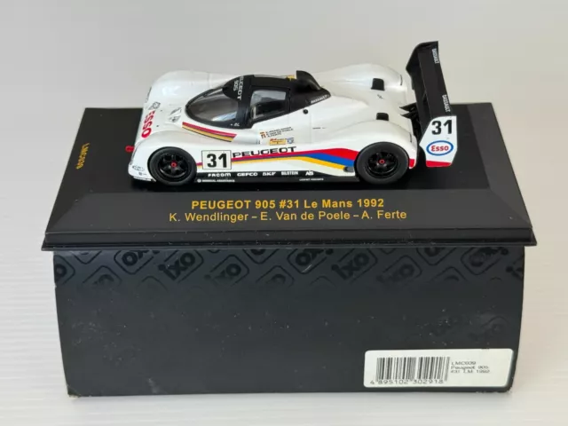 IXO MODELS LM LMC039 Peugeot 905 #31 24h Le Mans 1992 Ferte Wendlinger 1/43