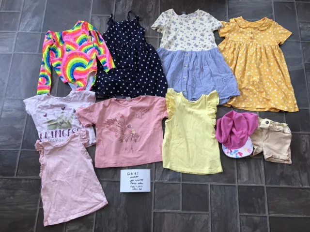 Girls Age 4-5 Years Summer Clothes Bundle Next Nutmeg George Dresses Tops Shorts
