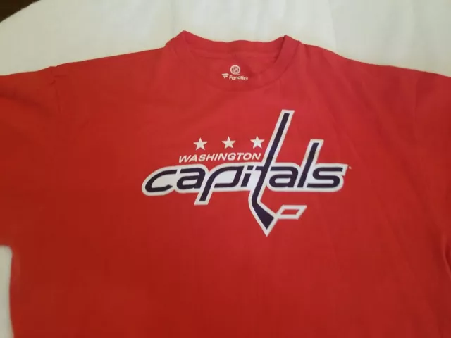 Men's NHL Fanatics XL Washington Capitals 43 WILSON T-Shirt Red