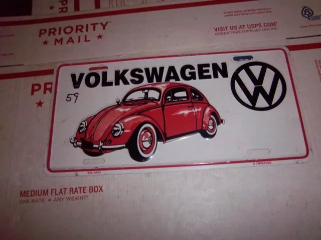 59 Volkswagen  Custom Car Metal Tag License Plate #90C-0953