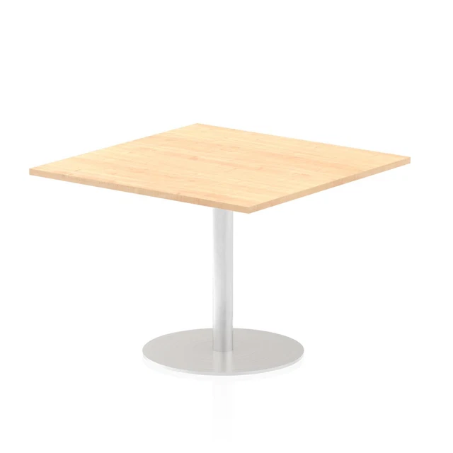 Dynamic Italia 1000Mm Poseur Square Table Maple Top 725Mm High Leg ITL0355