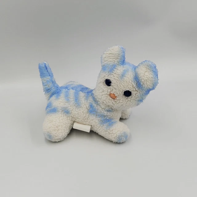 Doudou Peluche chat blanc bleu BOULGOM - 31268