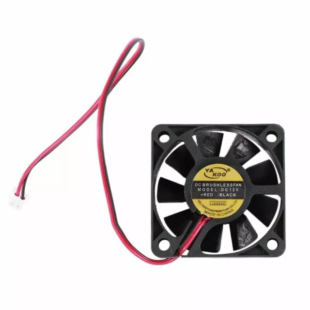 Quiet 50mm x 50mm x 10mm 5010 DC 12V 0.1A 2Pin Brushless Cooling Fan UK