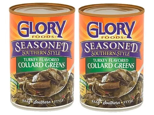 Glory Foods Simply Seasoned Turkey Flavored Collard Greens 2 Pack