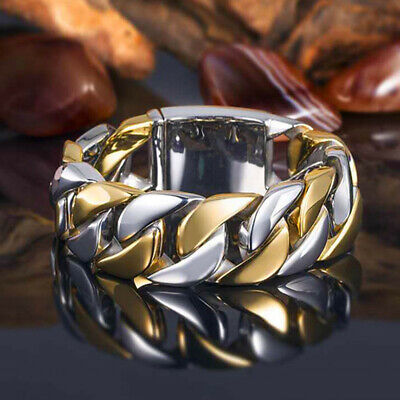 Fashion Two Tone 925 Silver Filled Ring Men Band Party Jewelry Sz 7-12