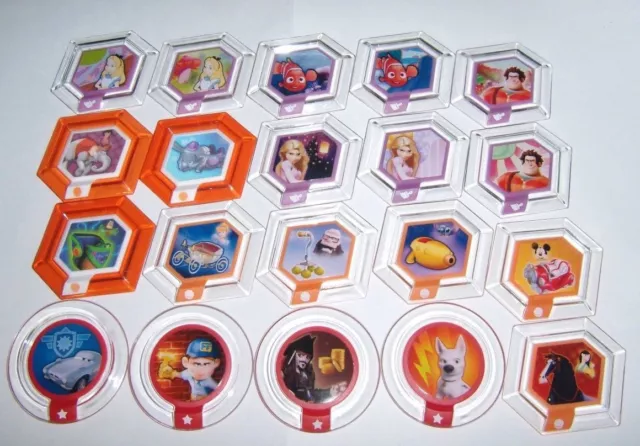 Disney Infinity Power Discs Complete Finish Your Set Lot Used Disc 1.0 2.0 3.0