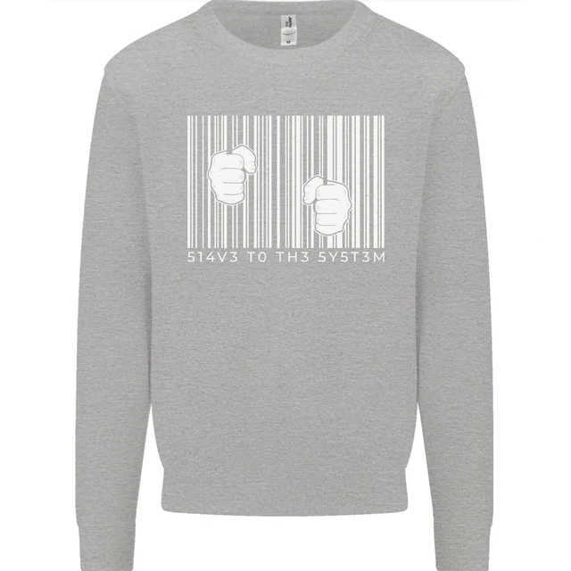 Felpa Maglione Bambini Slave to the System Anti-Capitalism 3