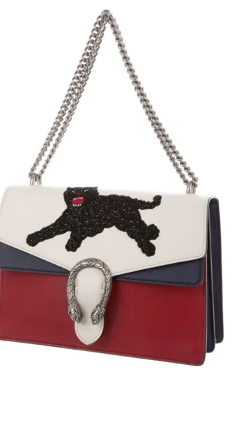Gucci Panther Embroided Medium Dionysus Bag