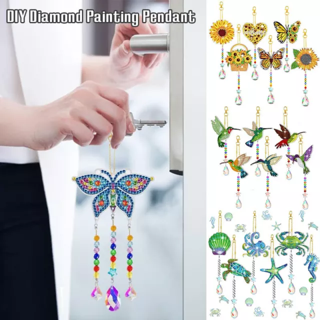 DIY Diamond Painting Wind Chimes Crystal Suncatcher Wind Chimes